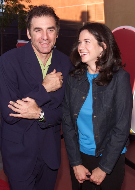 Richards and Farrington at NBC’s Television Critics Association summer press tour party in 2000 (Photo: Kevin Winter/Getty)